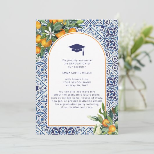 ブルータイル卒業発表 招待状 (スタンド正面)