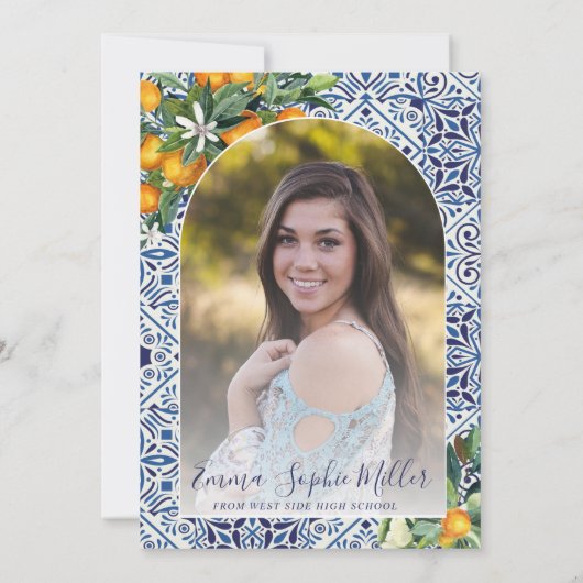 ブルータイル卒業発表 招待状 (裏面)