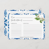 ブルータイル地中海のギリシャレシピカード サンキューカード (正面/裏面)