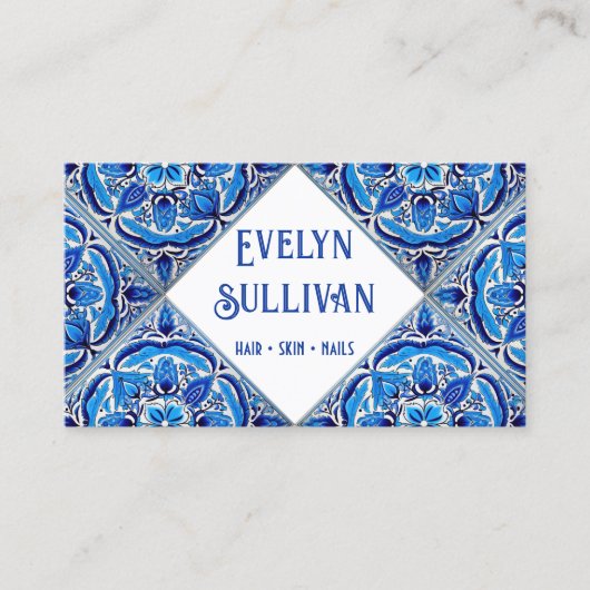ブルータイル地中海の名刺 名刺 (正面)