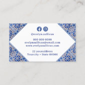 ブルータイル地中海の名刺 名刺 (裏面)