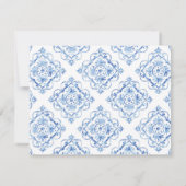 ブルータイル イタリアンフローラル レモン 返信カード (裏面)