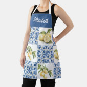 ブルータイル フレンチカントリー レモン オーダーネーム エプロン (インサイチュ)