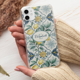 ブルータイル モノグラム フレンチカントリー レモン柄 Case-Mate iPhone 14ケース