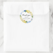 ブルータイル レモン イタリアン ブライダル シャワー ステッカー (バッグ)