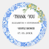 ブルータイル レモン カップルシャワー ラウンドシール (正面)