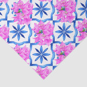 ブルータイルBougainvilleaをテーマ地中海のにした 薄葉紙 (詳細)