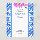 ブルータイルBougainvilleaメニュイタリアンーテンプレート (裏面)