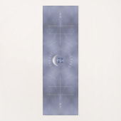 ブルータイ染め、三日月、アライメントヨガマット ヨガマット (正面)