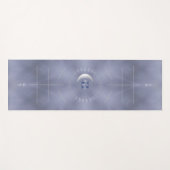 ブルータイ染め、三日月、アライメントヨガマット ヨガマット (正面(横))