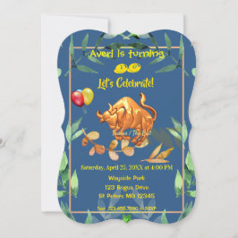 ブルータウロス誕生日（4月20日～5月20日） 招待状