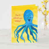 ブルータコハッピーバースデー カード (黄色い花)