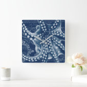 ブルータコヴィンテージマップシック スクエア壁時計 (ホーム)