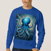 ブルータコ抽象芸術アクリルアート スウェットシャツ (正面)