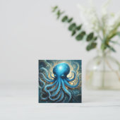 ブルータコ抽象芸術アクリルアート スクエア名刺 (スタンド正面)