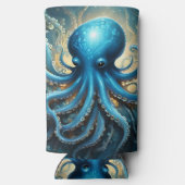 ブルータコ抽象芸術アクリルアート スリム缶クーラー (裏面)