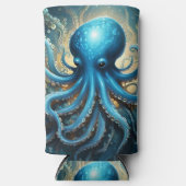 ブルータコ抽象芸術アクリルアート スリム缶クーラー (正面)