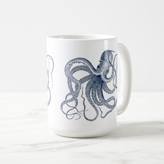 ブルータコ航海のイラストレーションマグカップ コーヒーマグカップ (正面右)