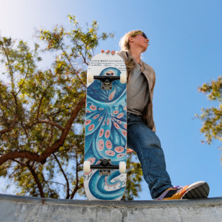 ブルータコ触手ヴィンテージマップアー航海のト スケートボード