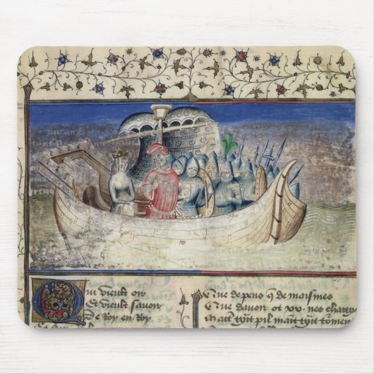 ブルータスはトロイ人「からのイギリスのための帆を、置きます マウスパッド (正面)