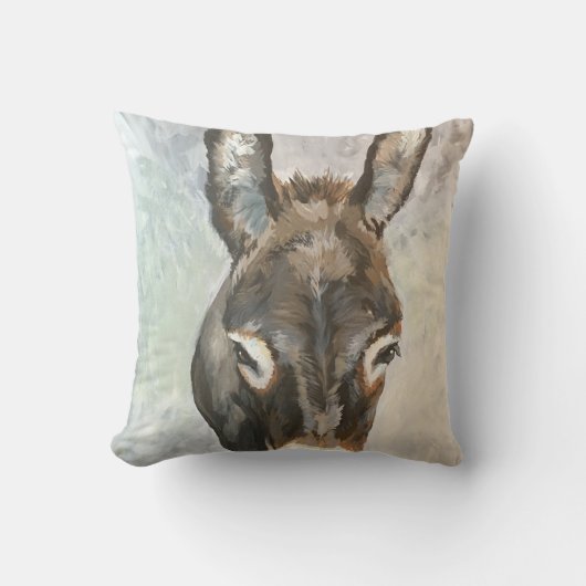 ブルータスミニチュアろばの枕 クッション (正面)