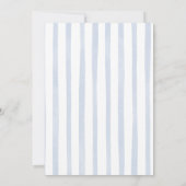 ブルータッチダウン予測できなボーイベビーシャワー 招待状 (裏面)