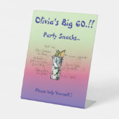 ブルータホー誕生日パーティスナック 台座サイン (正面)