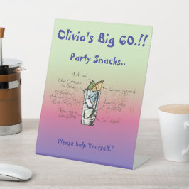 ブルータホー誕生日パーティスナック 台座サイン