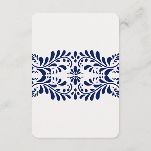 ブルータラベラタイルおむつラッフル招待状インサート エンクロージャーカード (裏面)