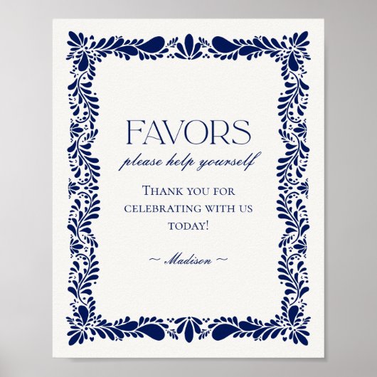 ブルータラベラタイルスペインのフィエスタビフィエスタウィズサイン ポスター (正面)