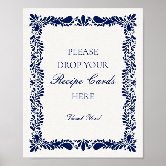 ブルータラベラタイルスペインの共有アレシピブライダル ポスター (正面)