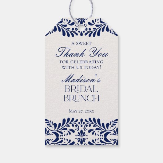 ブルータラベラタイルフィエスタブライダルブランチフープ ギフトタグ (裏面)