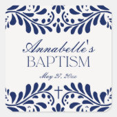 ブルータラベラタイルフィスペインのエスタバプティスプティスプスマ スクエアシール (正面)