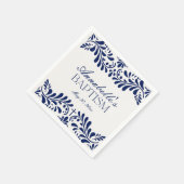 ブルータラベラタイルフィスペインのエスタバプテスマ スタンダードカクテルナプキン (角)