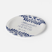 ブルータラベラタイルフィスペインのエスタブライダルシャワー ペーパープレート (アングル)