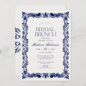 ブルータラベラタイルフィスペインのエスタブライダルブランチ 招待状 (正面/裏面)