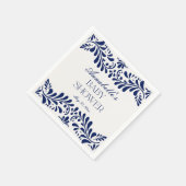 ブルータラベラタイルフィスペインのエスタベビーシャワー スタンダードカクテルナプキン (角)
