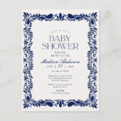 ブルータラベラタイルフィスペインのエスタベビーシャワー ポストカード (正面)