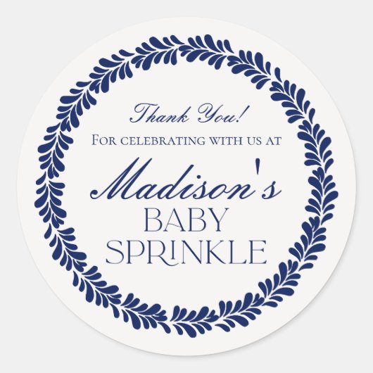 ブルータラベラタイルフィスペインのエスタベビースプリンクル ラウンドシール (正面)