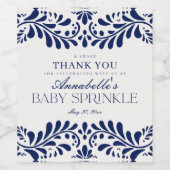 ブルータラベラタイルフィスペインのエスタベビースプリンクル ワインラベル (シングルラベル)