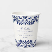 ブルータラベラタイルフィスペインのエスタ結婚ズ 紙コップ (正面)