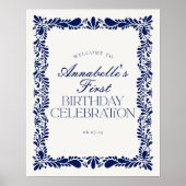 ブルータラベラタイルフィスペインのエスタ誕生日へようこそ ポスター (正面)