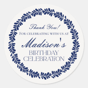 ブルータラベラタイルフィスペインのエスタ誕生日フリット ラウンドシール