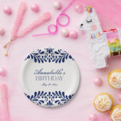 ブルータラベラタイルフィスペインのエスタ誕生日 ペーパープレート (パーティー)