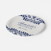 ブルータラベラタイルフィスペインのエスタ誕生日 ペーパープレート (アングル)