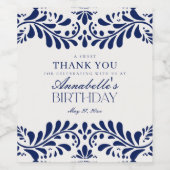 ブルータラベラタイルフィスペインのエスタ誕生日 ワインラベル (シングルラベル)