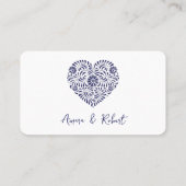 ブルータラベラハート プレイスカード (裏面)