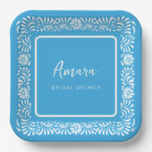 ブルータラベラブライダルシャワー ペーパープレート (正面)