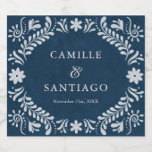 ブルータラベラ結婚メキシコ スパークリングワインラベル (シングルラベル)