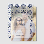 ブルータラベラ結婚メキシコ ベラム紙招待状 (オフセット (カップル))